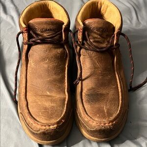Cody James Size 12 Men's Brown Leather Chukka Boots